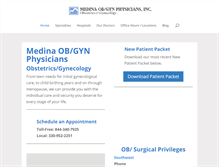 Tablet Screenshot of medinaobgyn.com